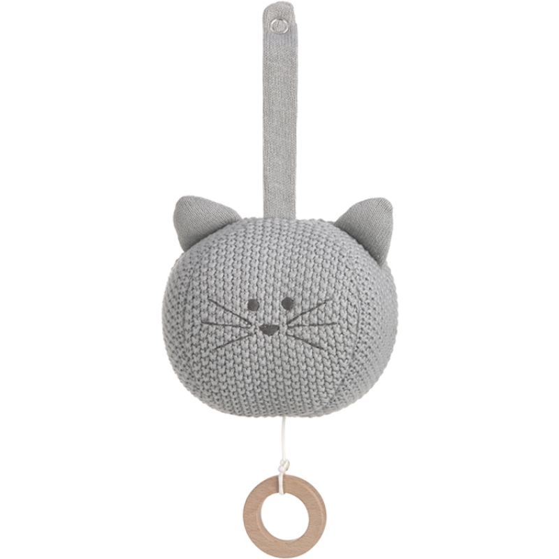 Peluche musicale à suspendre tricotée Little Chums chat Lässig