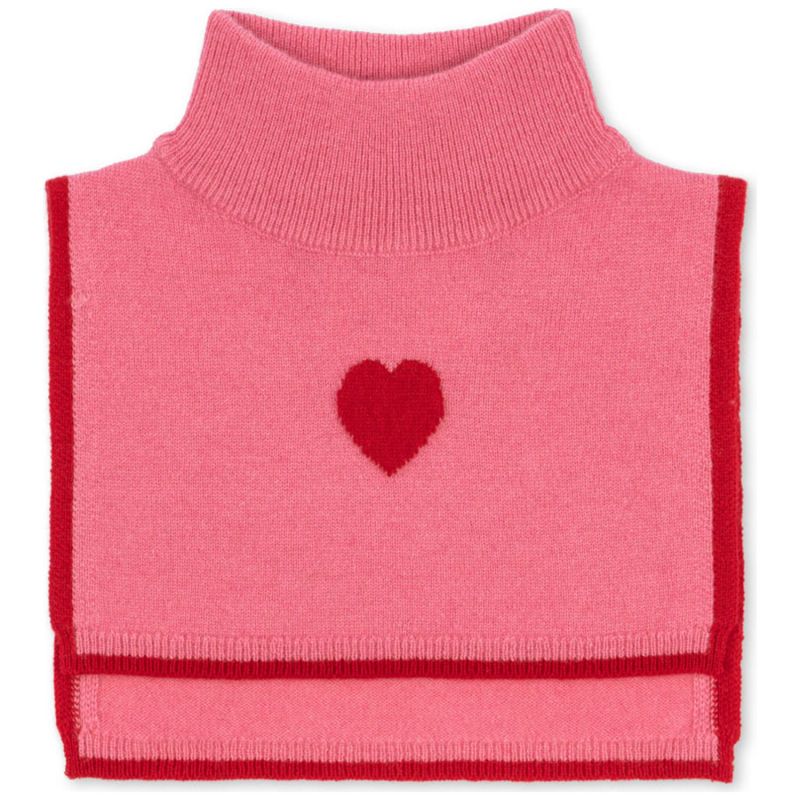 Plastron en maille à col roulé Cœur rose (2-4 ans) Konges Sløjd Produit 1