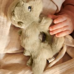 Hochet peluche Romain Crocodile Faune Green