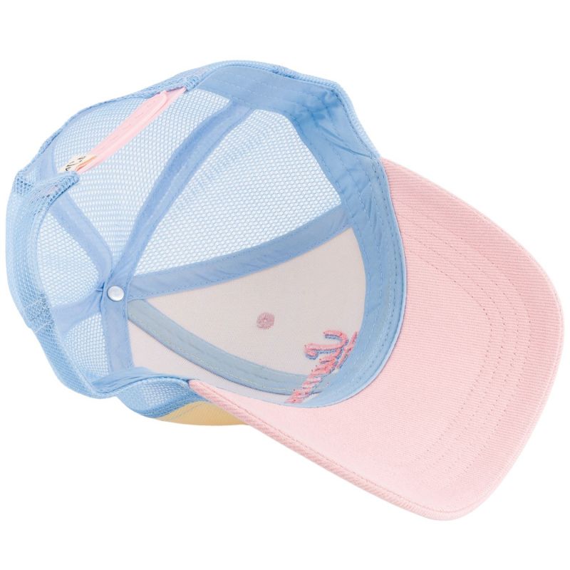 Casquette enfant trucker Summer Forever rose, jaune et bleu (3-6 ans) Chamaye Produit 5
