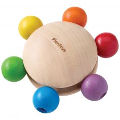 Hochet en bois à perles