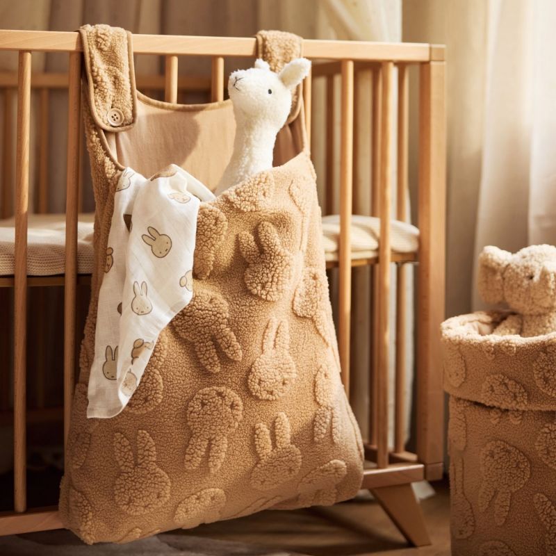 Panier de rangement Miffy Jacquard Teddy Biscuit (35 x 30 cm) Jollein Ambiance 4