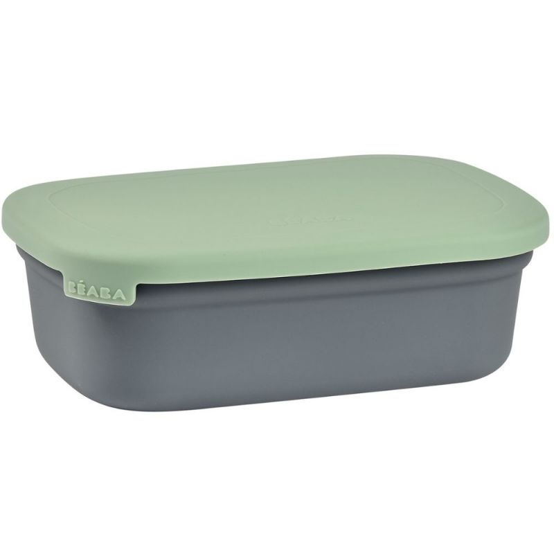 Boîte repas en céramique mineral-vert sauge Béaba