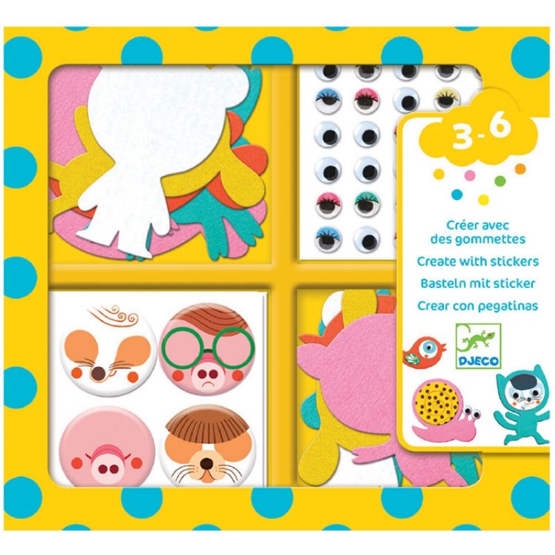 Atelier de gommettes J'aime les animaux Djeco