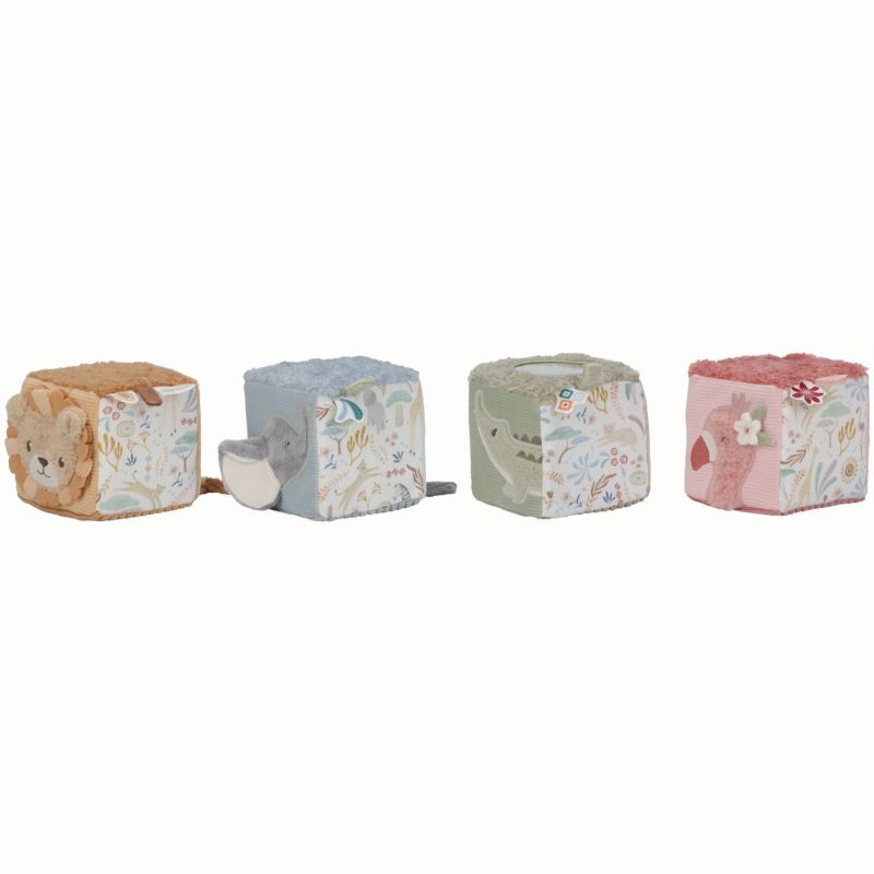 Lot de 4 cubes doux Safari Friends Little Dutch Produit 4