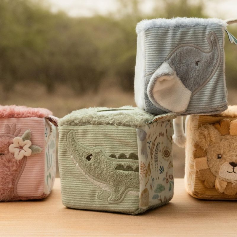 Lot de 4 cubes doux Safari Friends Little Dutch Ambiance 9
