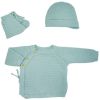 Lot brassière, bonnet et chaussons Sauge (0-1 mois) Trois Kilos Sept Produit 1