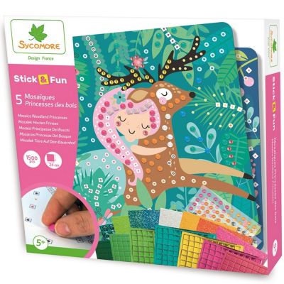 Coffret 5 mosaïques Princesses des bois Sycomore