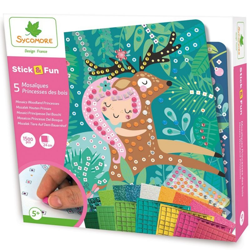 Coffret 5 mosaïques Princesses des bois Sycomore Packaging 1