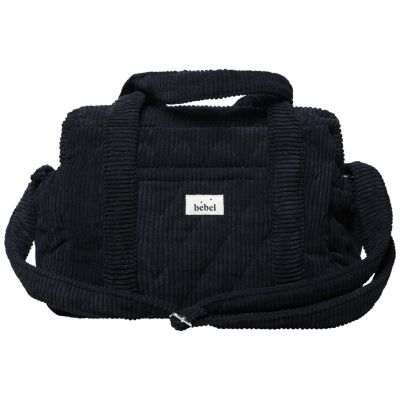 Sac à langer Middle Velours noir  par BEBEL