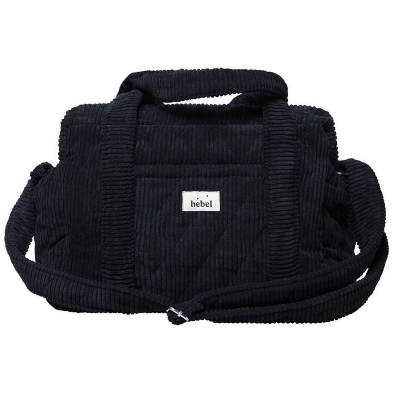 Sac à langer Middle Velours noir BEBEL Produit 1 grande taille