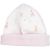 Variation Rose clair du produit Bonnet de naissance en coton rose Sophie la girafe (1-3 mois) de la marque Trois Kilos Sept