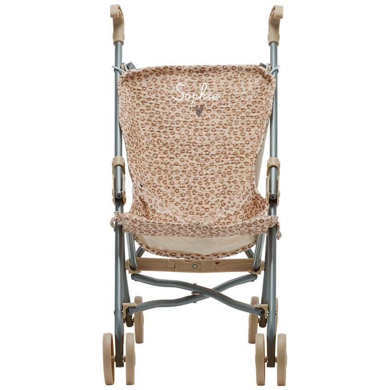 Poussette pour poupée Gaze Léopard (personnalisable) Atelier Wagram Produit 4