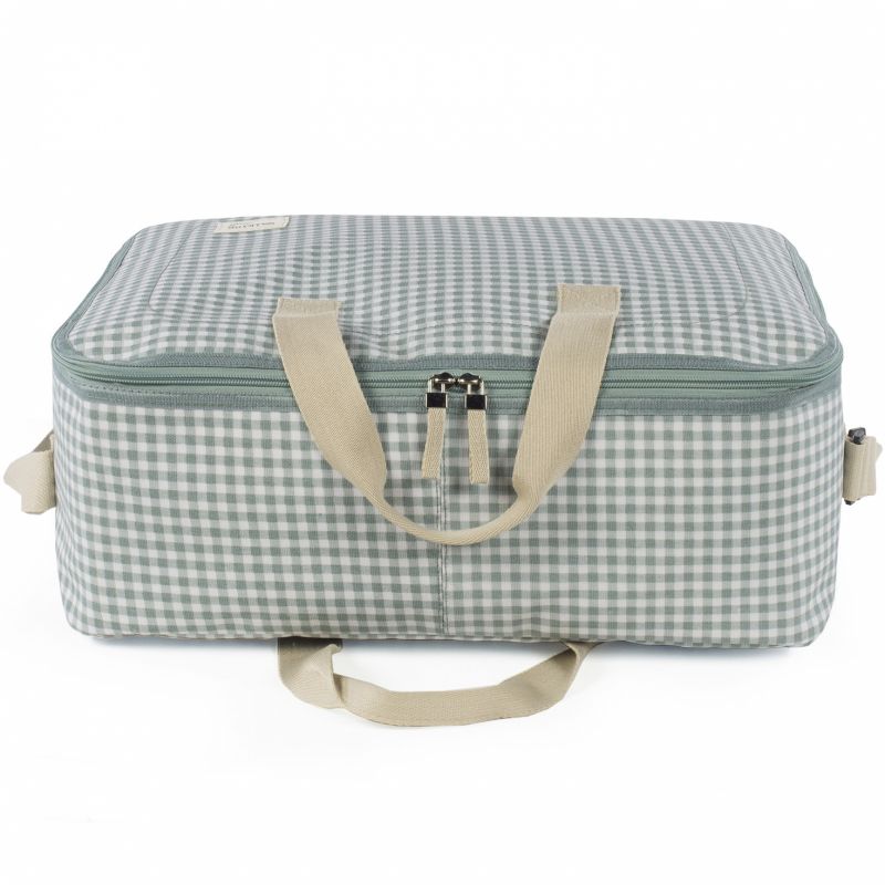 Valise de maternité I love vichy vert Walking Mum Produit 4