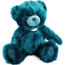 Peluche ours bleu paon La Peluche (40 cm)  par Doudou et Compagnie