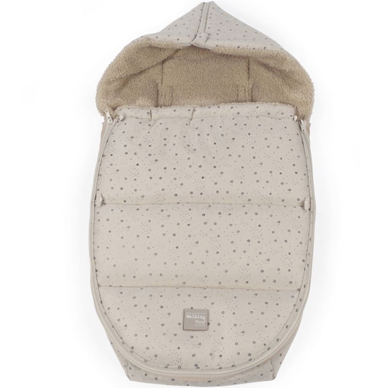 Chancelière pour nacelle et siège auto groupe 0 universelle Dreamer beige (80 cm) Walking Mum