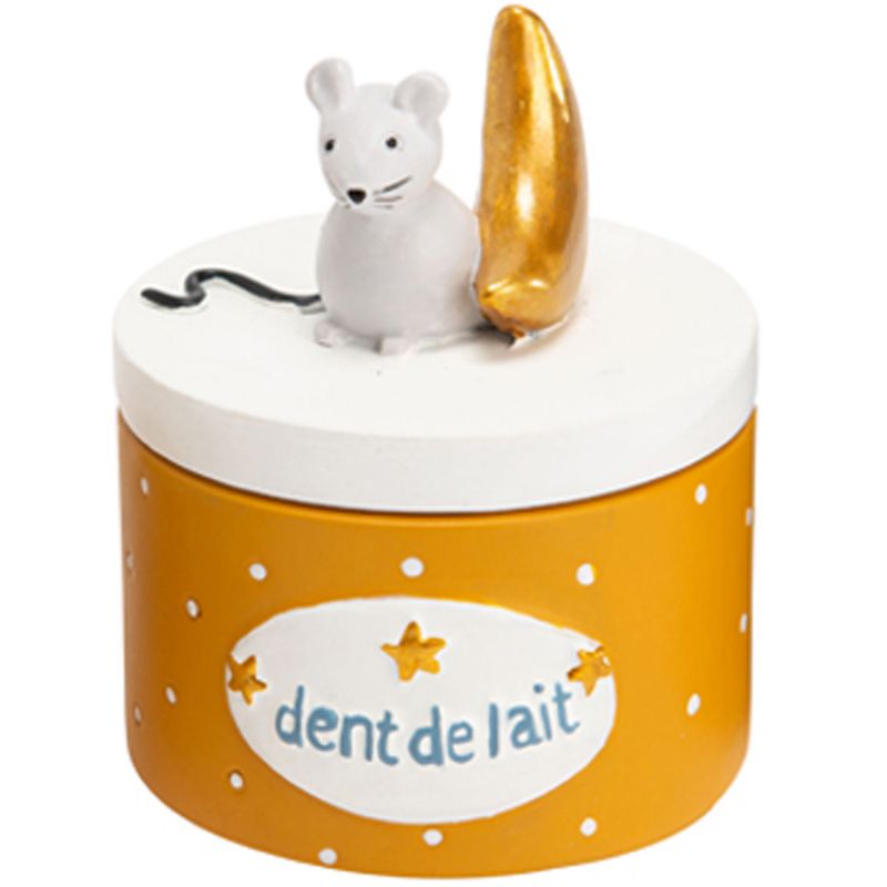 Boîte à dent souris Lilian orange Amadeus Les Petits
