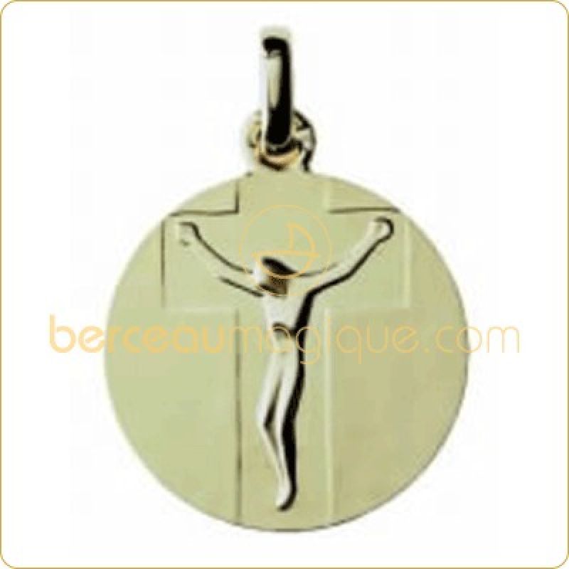 Médaille Crucifix (or jaune 750°)  Monnaie de Paris