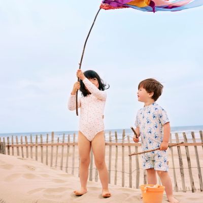 Combinaison anti-UV manches longues Papillons (12-24 mois)