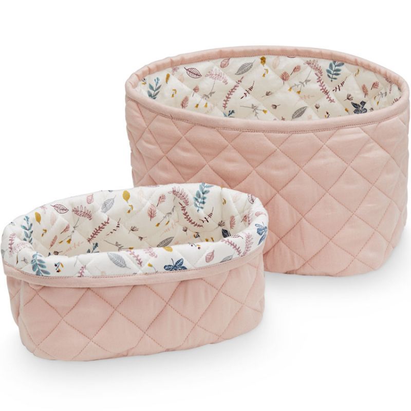 Lot de 2 paniers de toilette Blossom pink Cam Cam Copenhagen