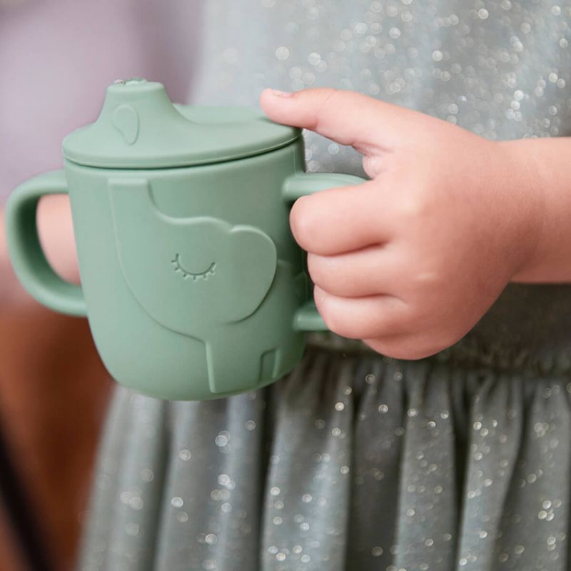Tasse à bec en silicone Peekaboo Elphee Rose - Reconditionné Done by Deer Produit 4