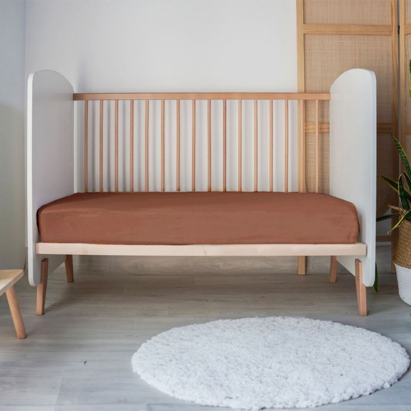 Drap housse en jersey Tomette (60 x 120 cm) Mon P'tit Dodo Ambiance 2