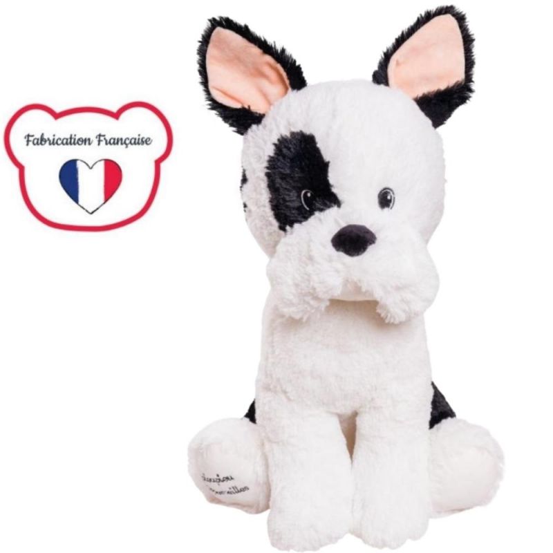 Peluche Made in France Ray le bouledogue (50 cm) Pioupiou et Merveilles