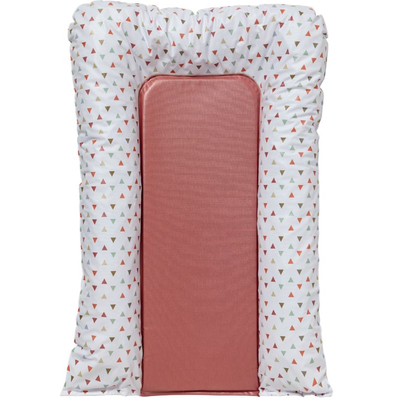 Matelas à langer Flocons triangles framboise (50 x 70 cm) Babycalin