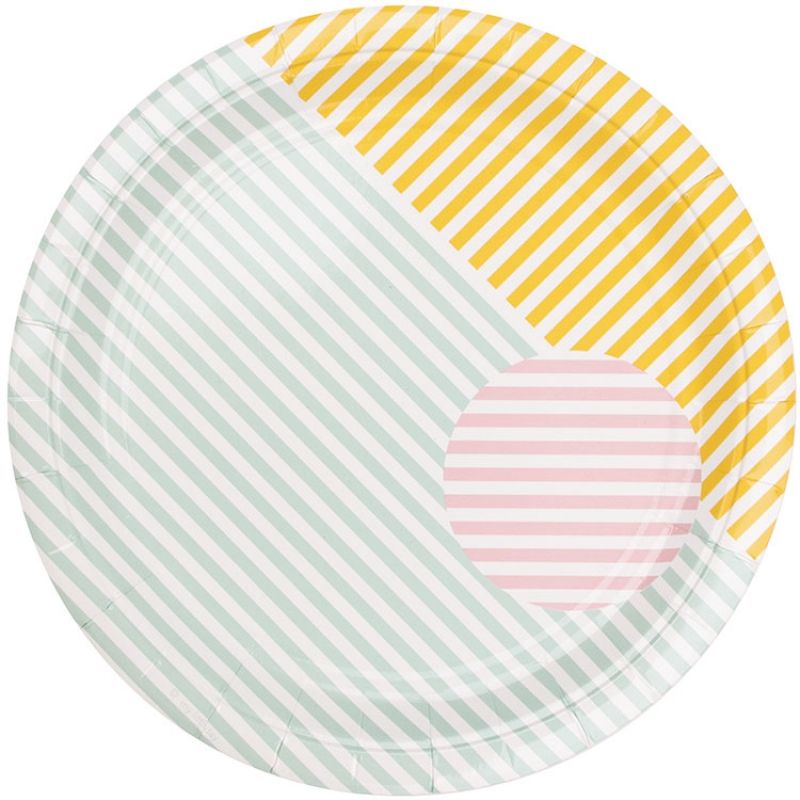 Lot de 8 assiettes en carton pastel My Little Day