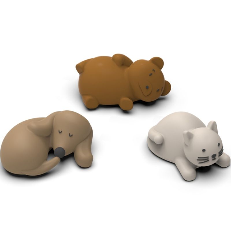 Lot de 3 jouets de bain Nori Classic Oat multi mix Liewood