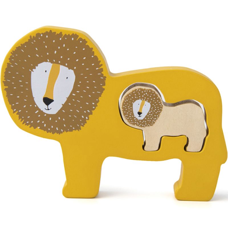 Puzzle bébé à encastrer en bois Mr. Lion Trixie