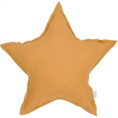 Coussin étoile caramel (45 cm)
