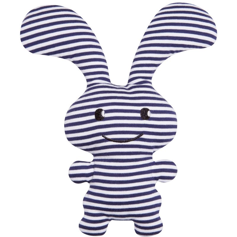 Peluche hochet lapin Funny Bunny marinière (24 cm) Trousselier