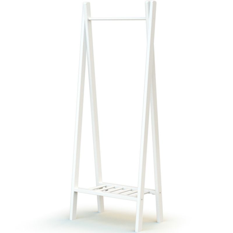 Portant à vêtements en bois de hêtre Essentiel blanc AT4 Produit 1 grande taille