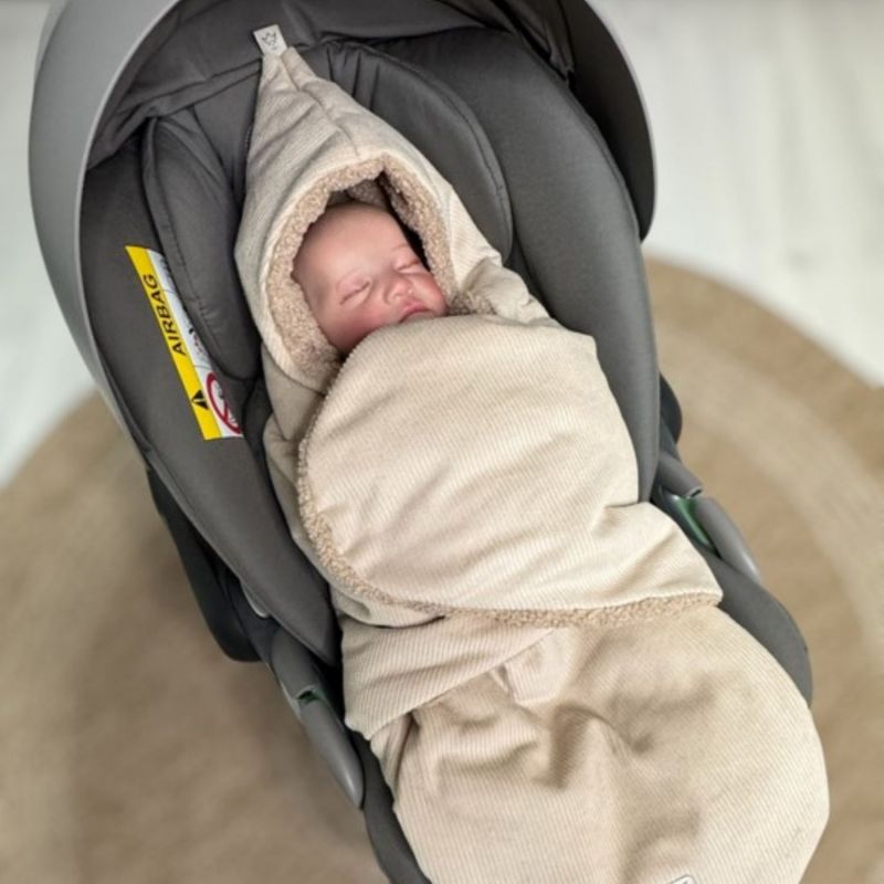 Couverture nomade CALLIE CORD sand shell Kaiser Ambiance 4