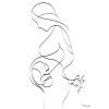 Affiche souvenir de grossesse A4 (personnalisable) - Minoé