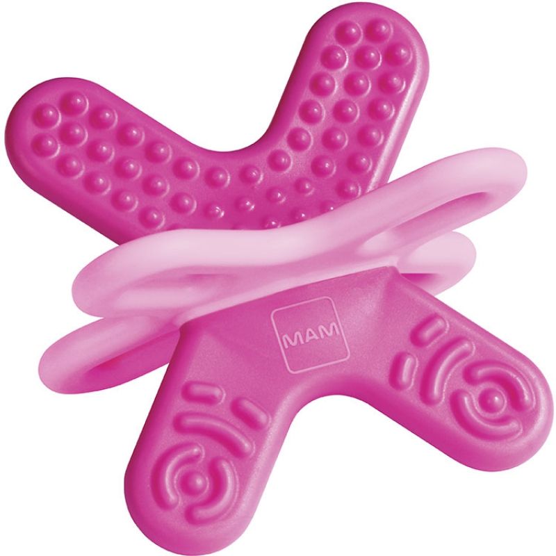 Mini-anneau de dentition phase 2 rose + boîte de stérilisation MAM