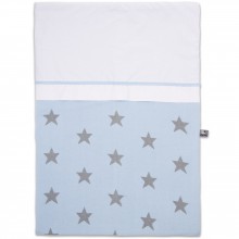 Housse de couette Star bleu ciel et gris (100 x 135 cm)  par Baby's Only