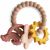 Variation Rouge, jaune, rose du produit Jouet de dentition Ring Nature de la marque Mushie
