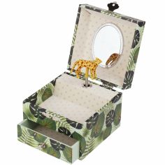 Boîte à bijoux musicale cube Savane