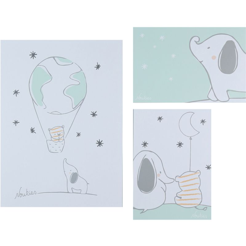 Lot de 3 affiches Anna & Milo (30 x 40 cm et 21 x 30 cm) Noukie's