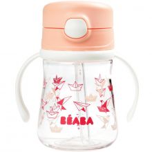 Gourde à paille Light pink (240 ml)  par Béaba