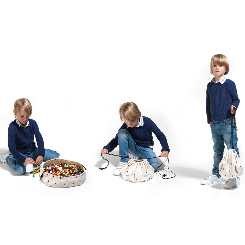 Sac à jouets 2 en 1 Noomad Mini Cherry Gold Play&Go Ambiance 7