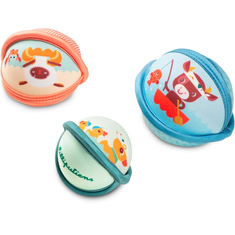 Lot de 3 balles de bain Ferme Lilliputiens
