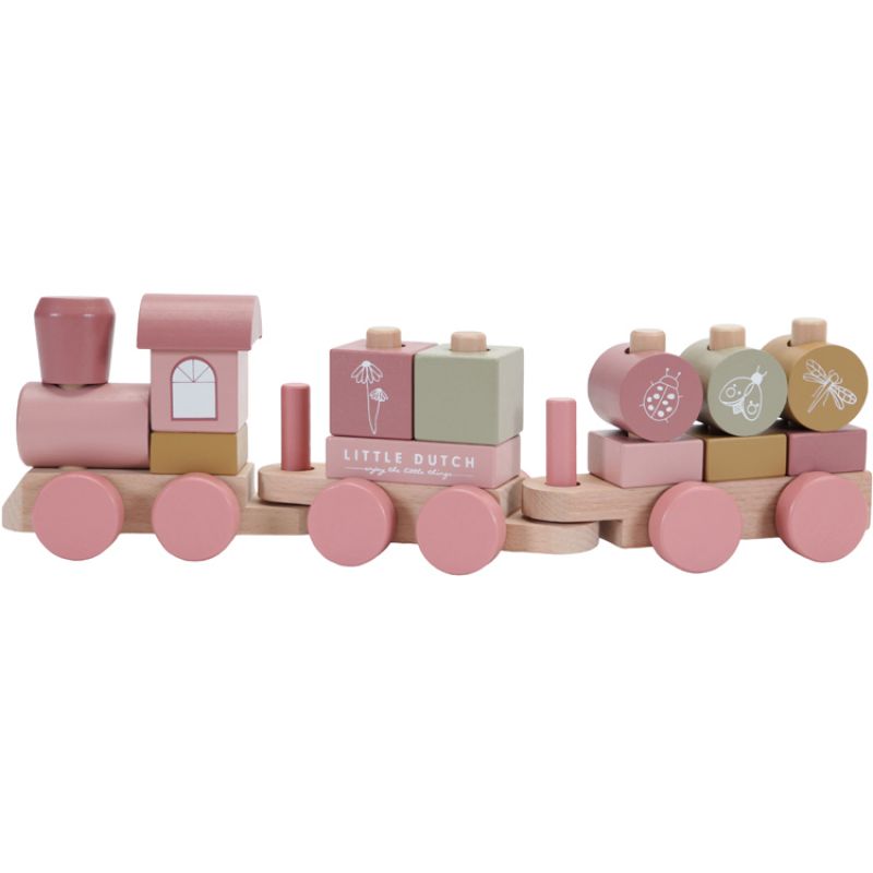 Train à Blocs Flowers Little Dutch