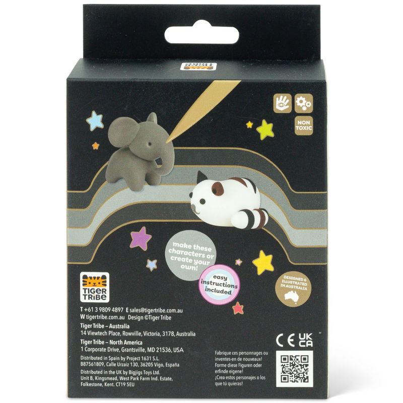 Set créatif en argile Moonrise neutres et recharge Tiger Tribe Packaging 9