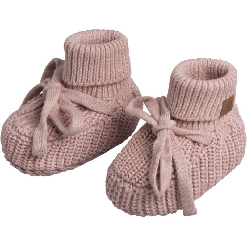Chaussons bébé teddy Soul vieux rose (0-3 mois) Baby's Only