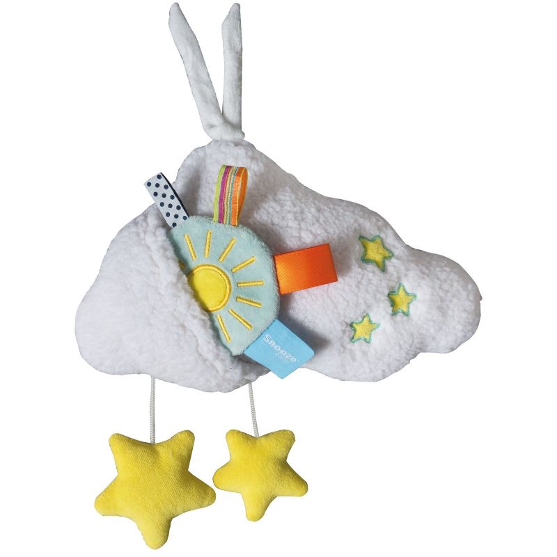 Coussin musical Nuage blanc et petits soleils Snoozebaby