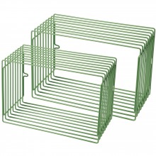 Etagères fil métal rectangle vert (lot de 2)  par Done by Deer