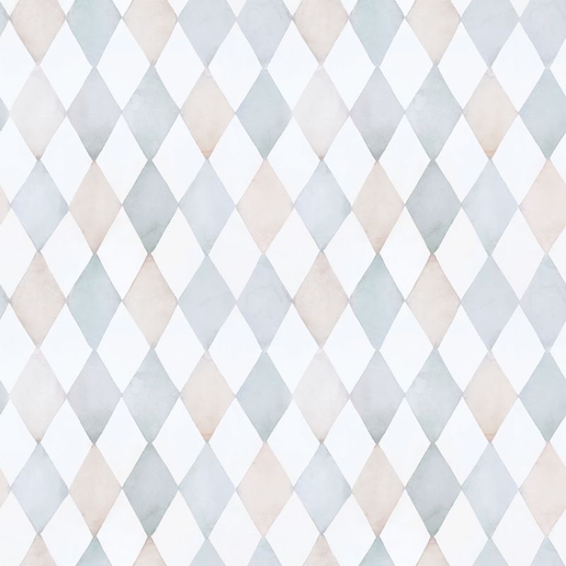 Papier peint Harlequin bleu (50 cm x 10 m) Lilipinso